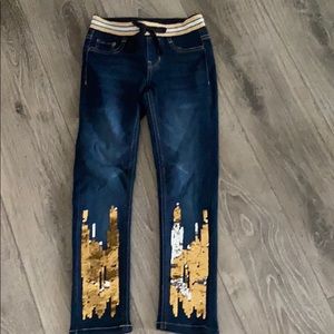 Stretchy jean leggings size 6-6X